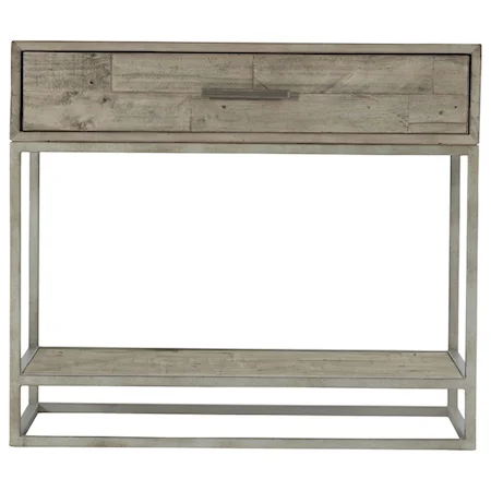 Alvar Rustic-Modern Nightstand with 1 Drawer